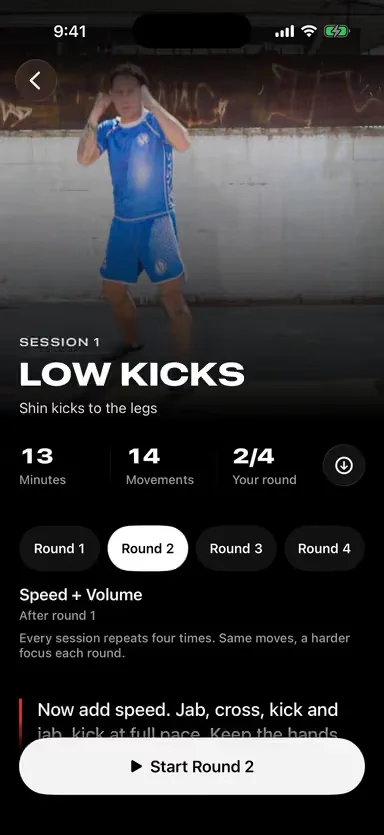 A session with round-by-round coaching